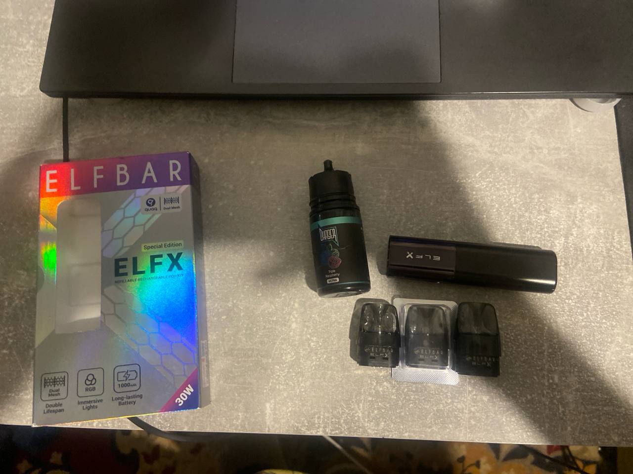 Elfbar ELFX 30W Pod-система + жидкость Chaser и картриджи