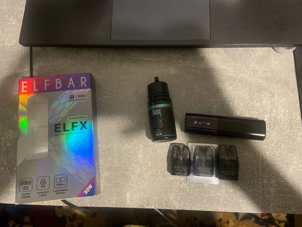 Elfbar ELFX 30W Pod-система + жидкость Chaser и картриджи