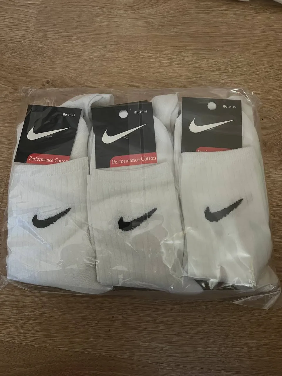 Шкарпетки Nike Performance Cotton білі 41-45 (6 пар)