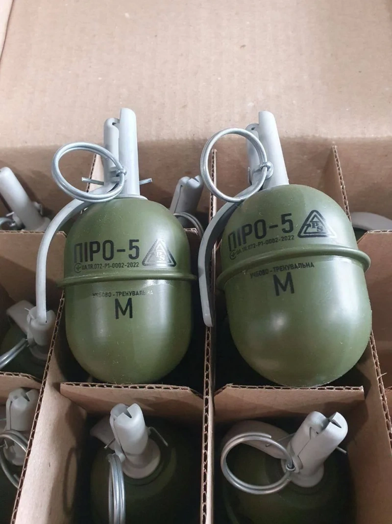 Тренувальні гранати ПІРО-5М та ПІРО-5Г, розтяжки Корсар 4/6/10, білий дим — фото 2