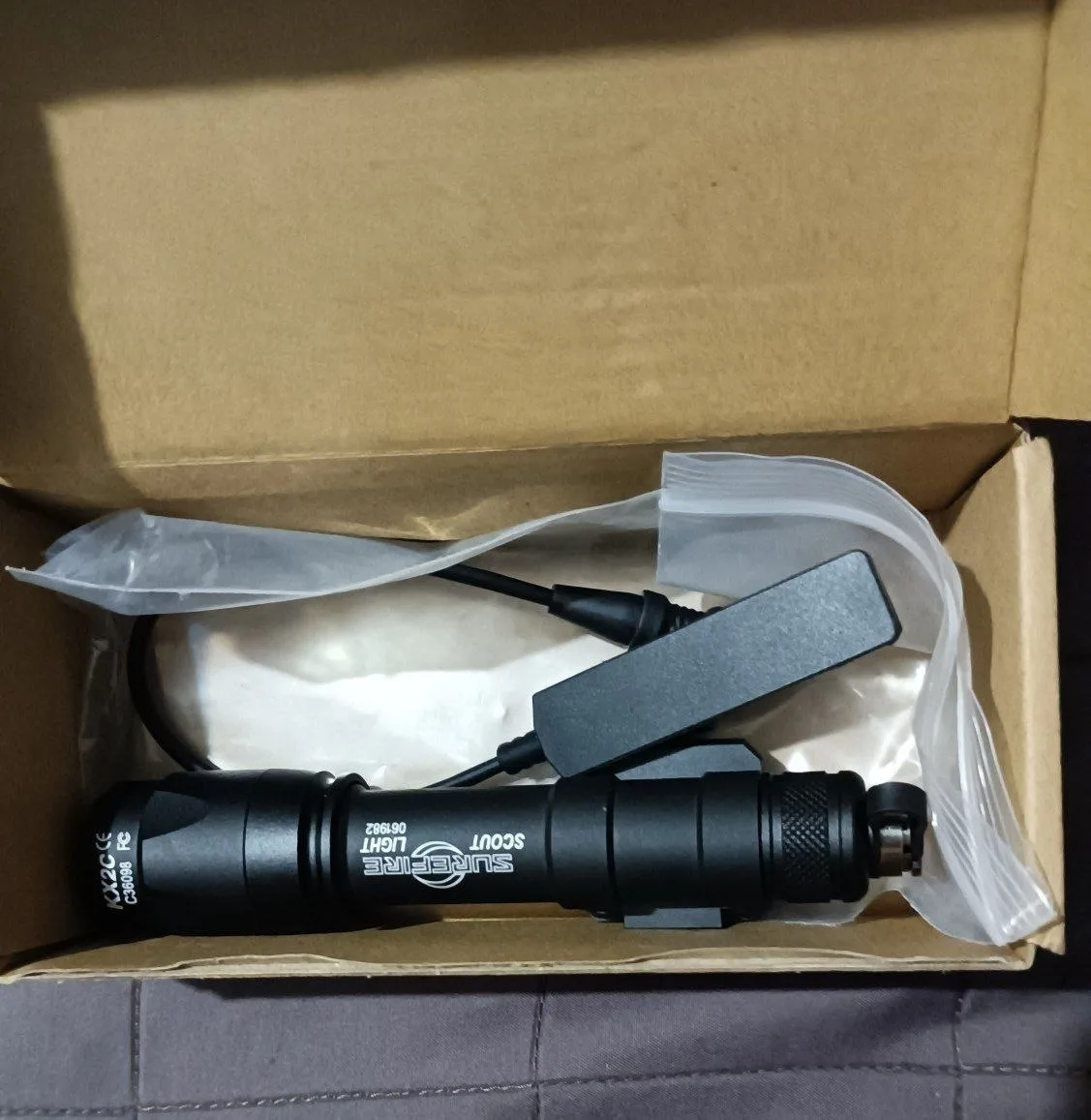 Ліхтар збройовий WADSN SF M600 Black Metal
