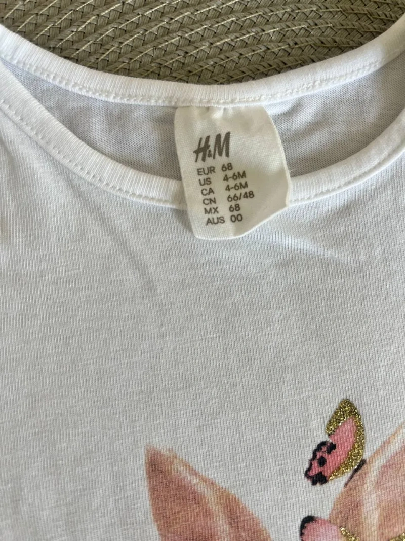 Комплект Chicco та футболка H&M для дівчинки 3-6 місяців (68 см) — фото 2