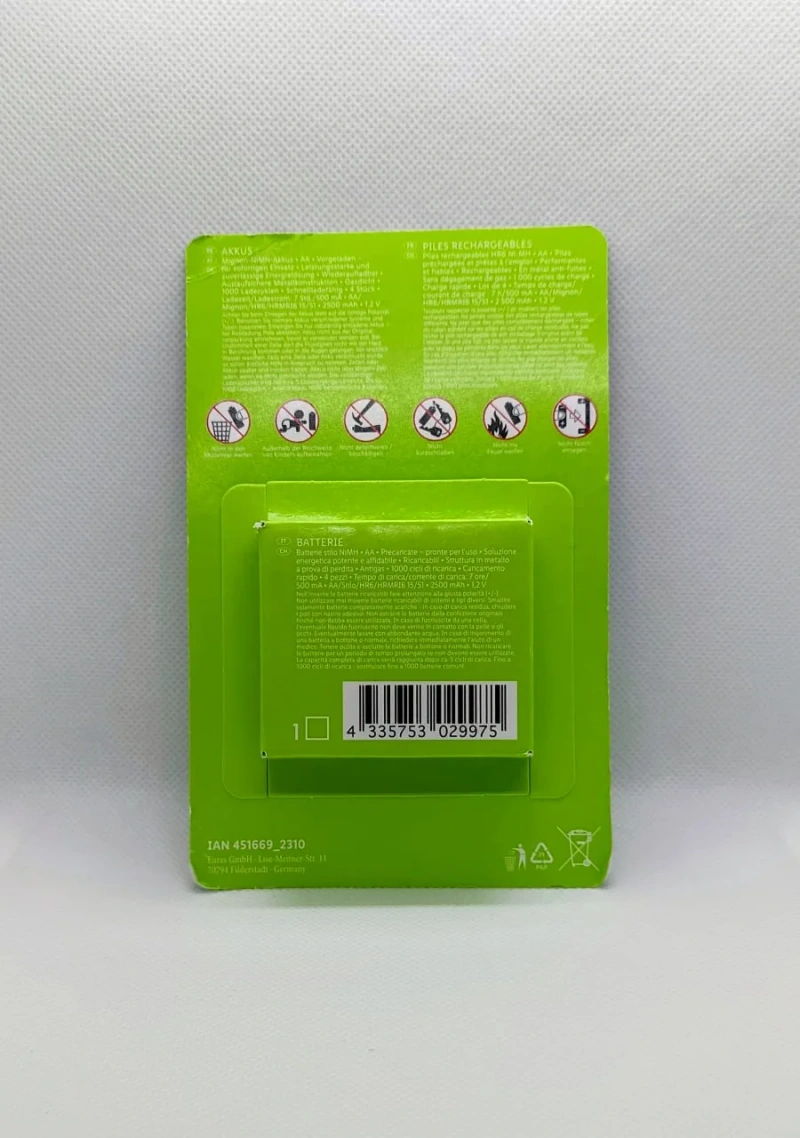 Аккумуляторы TRONIC AA 2500 mAh NiMH 1.2V (4 шт.) — фото 2