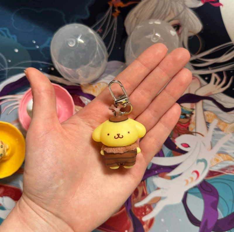 Колекційні фігурки Chiikawa Bandai та брелок Sanrio Pompompurin — фото 3