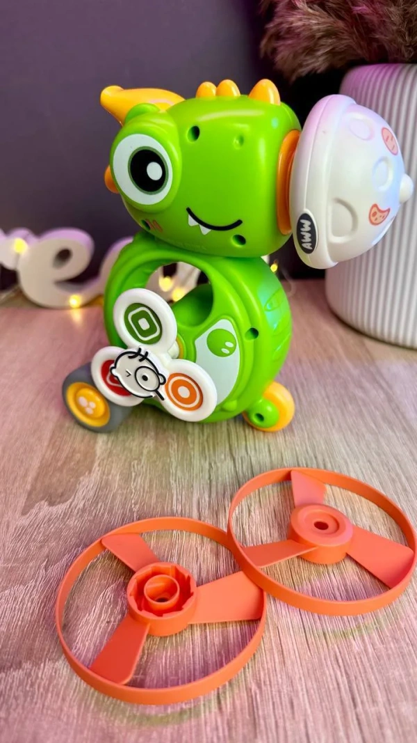 Дитяча іграшка Smart Creativity LZ 009-1 Динозаврик-запускач інерційний