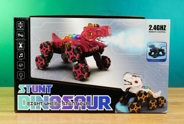 Динозавр на радіокеруванні Stunt Dinosaur 888-39 з парогенератором та роликовими колесами