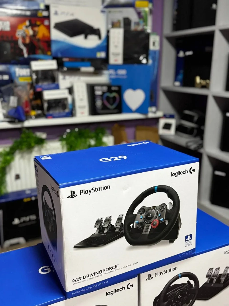 Ігрове кермо Logitech G29 / G923 Driving Force для PS5/PS4/PC — фото 5