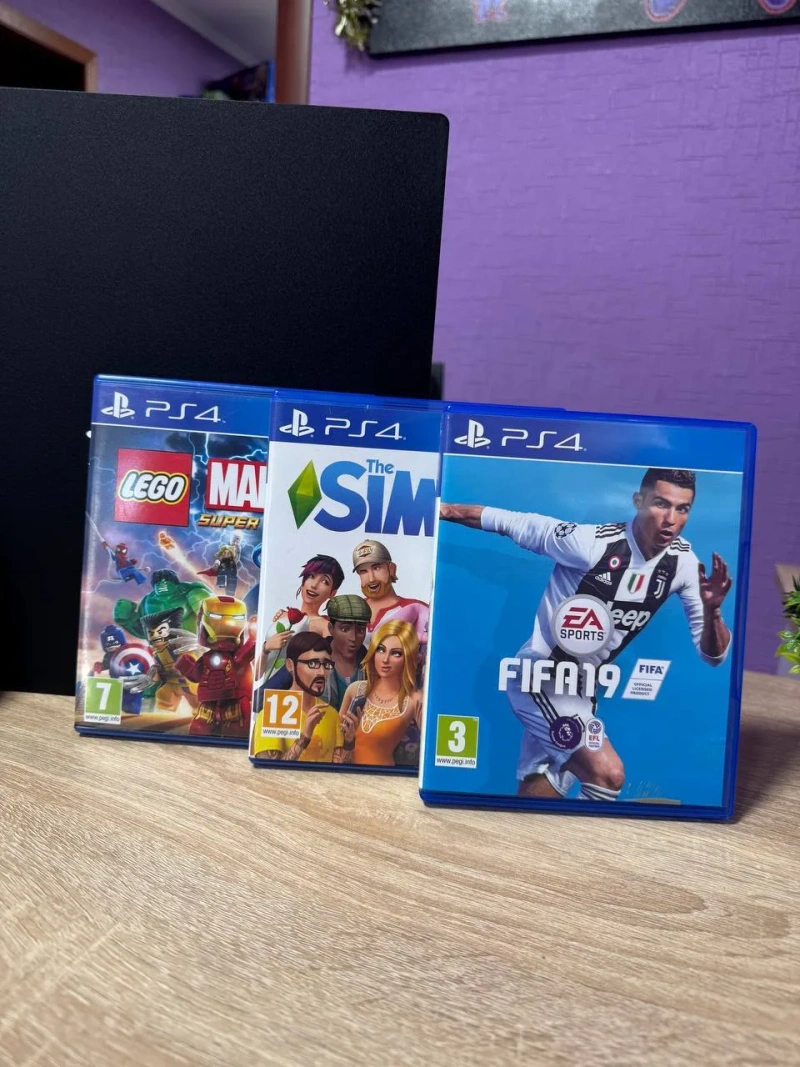 Sony PlayStation 4 Pro 1000GB Black + Геймпад и Диски — фото 3