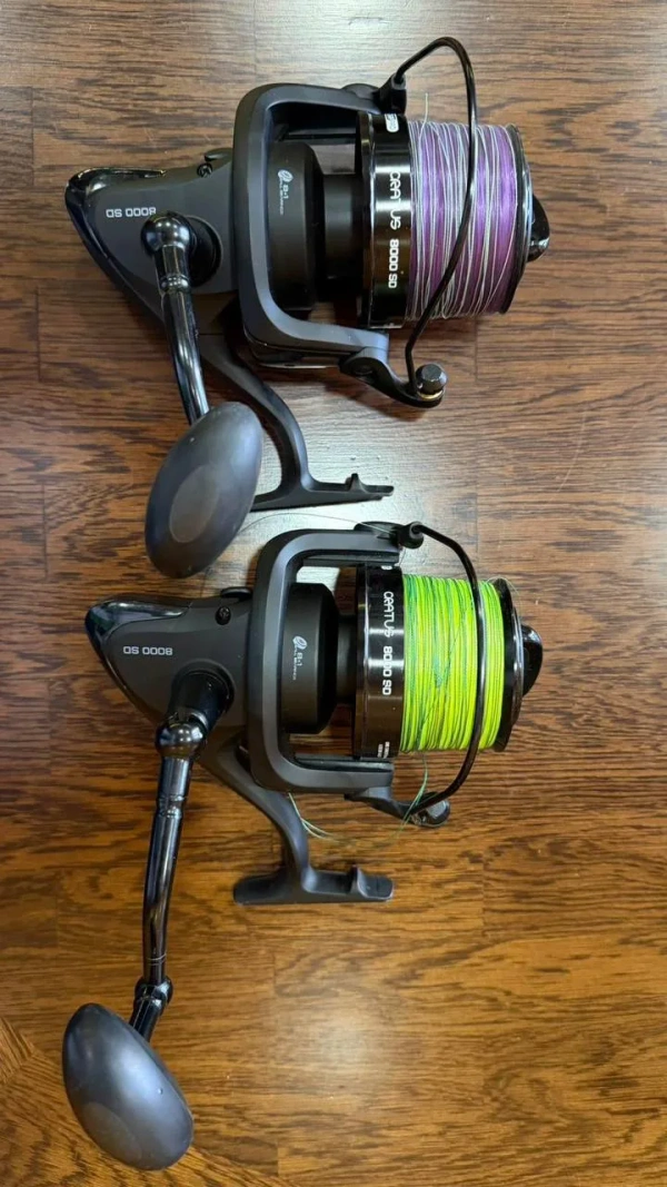Коропові котушки Okuma Custom Carp CC-7000 та Carp Pro Cratus 8000SD