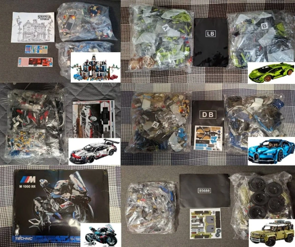 Конструктори Technic & Stranger Things: Lamborghini, Bugatti, BMW, Porsche, Land Rover