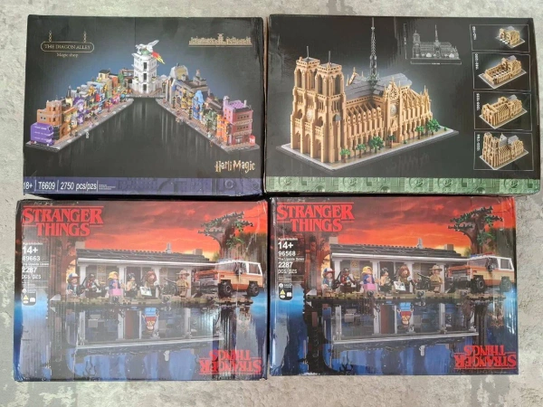Набори конструкторів Architecture, Stranger Things, Harry Potter (копії LEGO)