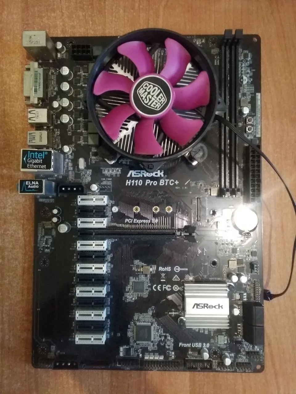 Комплект ASRock H110 Pro BTC+ LGA1151 ATX + Процесор 4 потоки