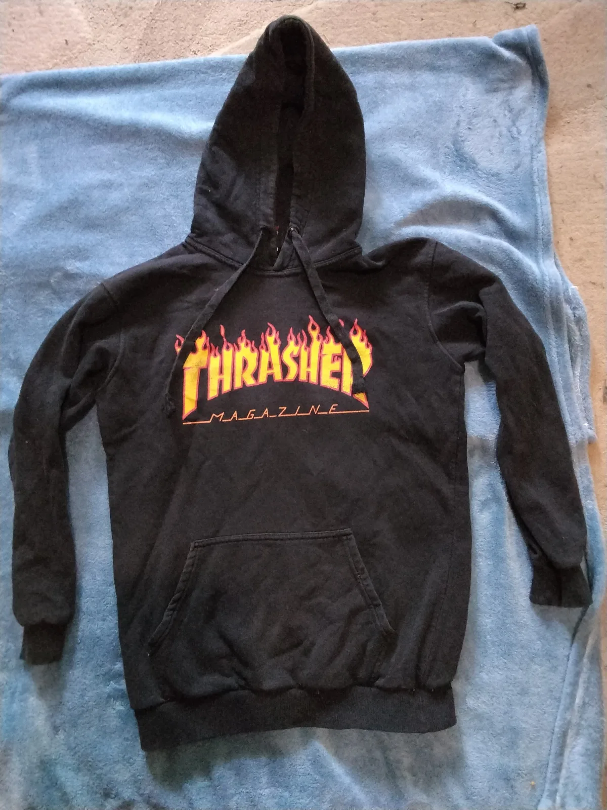 Худі Thrasher Magazine Flame Logo Black XS (164 см)