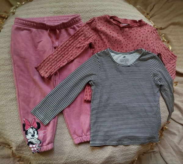 Набір дитячого одягу H&M 98 см (2-3 роки): штани, лосини, кофтинки та світшот