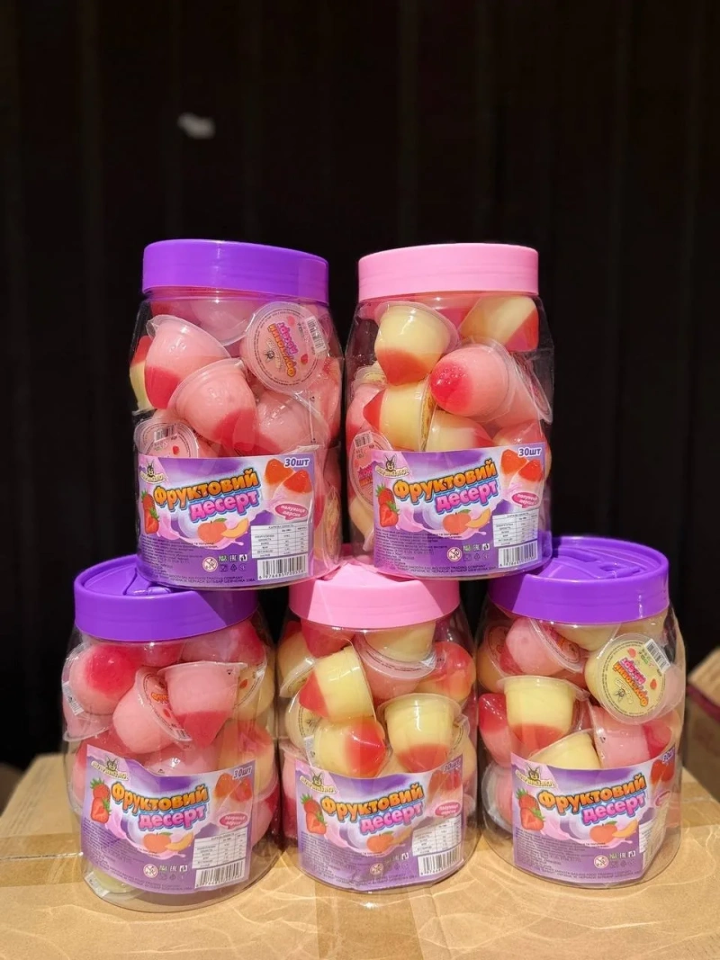 Жувальні цукерки Diabola Sour Green Apple та Фруктове желе — фото 3