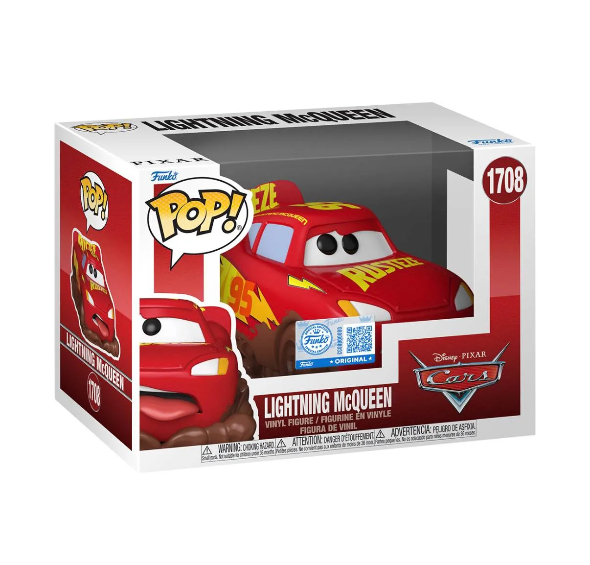 Колекційна фігурка Funko POP! Lightning McQueen №1708 Disney Pixar Cars