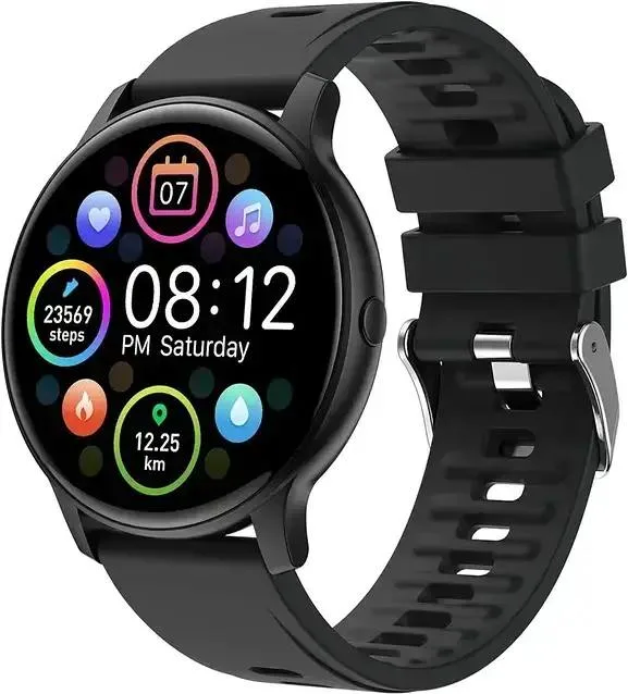 Розумний годинник Smart Watch Fitness Tracker Black (Android/iOS) водонепроникний