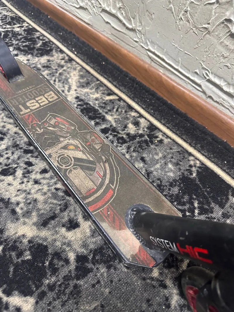 Детский велосипед Corso RS Turbo 16", трюковой самокат System HC и ролики HY SKATE Junior — фото 5