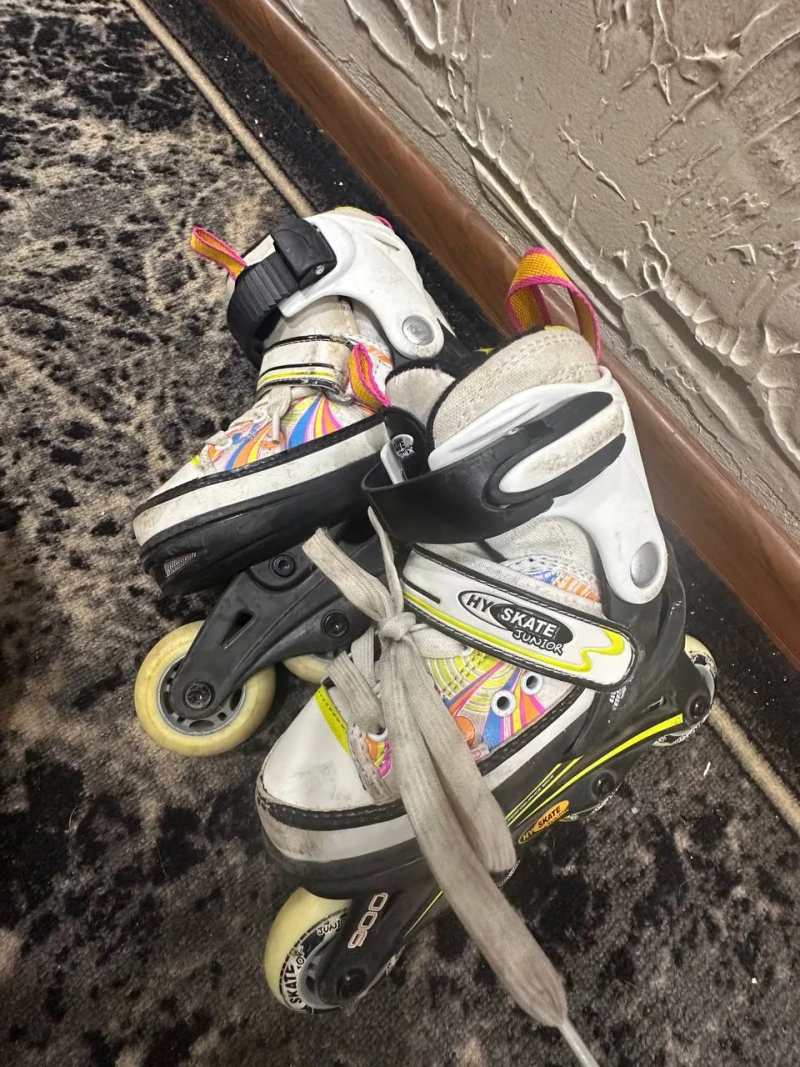 Детский велосипед Corso RS Turbo 16", трюковой самокат System HC и ролики HY SKATE Junior — фото 7