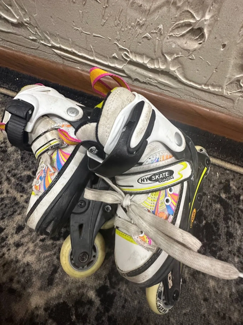 Детский велосипед Corso RS Turbo 16", трюковой самокат System HC и ролики HY SKATE Junior — фото 8