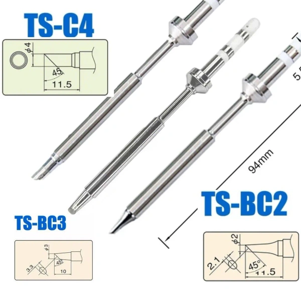 Жало Miniware TS-BC2 / TS-BC3 / TS-C4 для паяльника TS100 / TS101