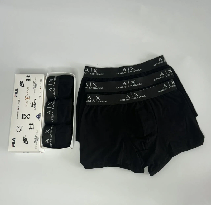 Armani Exchange Мужские трусы боксеры комплект 3 шт (Арт: 186) — фото 2