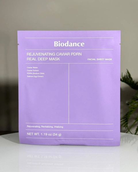 Гідрогелева маска Biodance Rejuvenating Caviar PDRN Real Deep Mask 34g