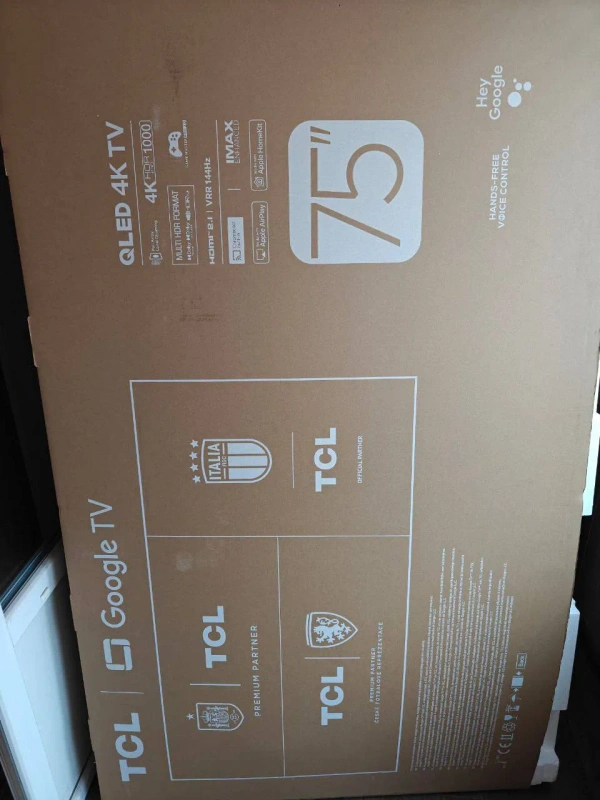 Телевізор TCL 75" QLED 4K 144Hz HDR1000