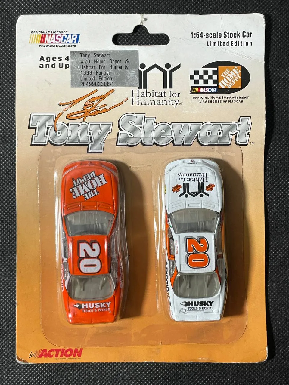 Pontiac Grand Prix x 2 #20 Tony Stewart 1:64 scale Stock Car Limited Edition