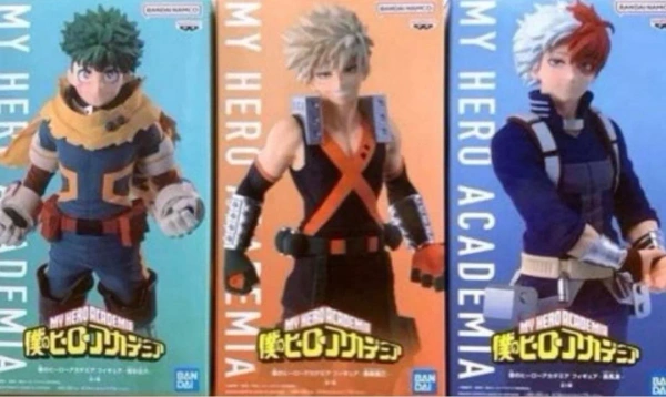 Фигурки My Hero Academia (Izuku Midoriya, Katsuki Bakugo, Shoto Todoroki) Banpresto
