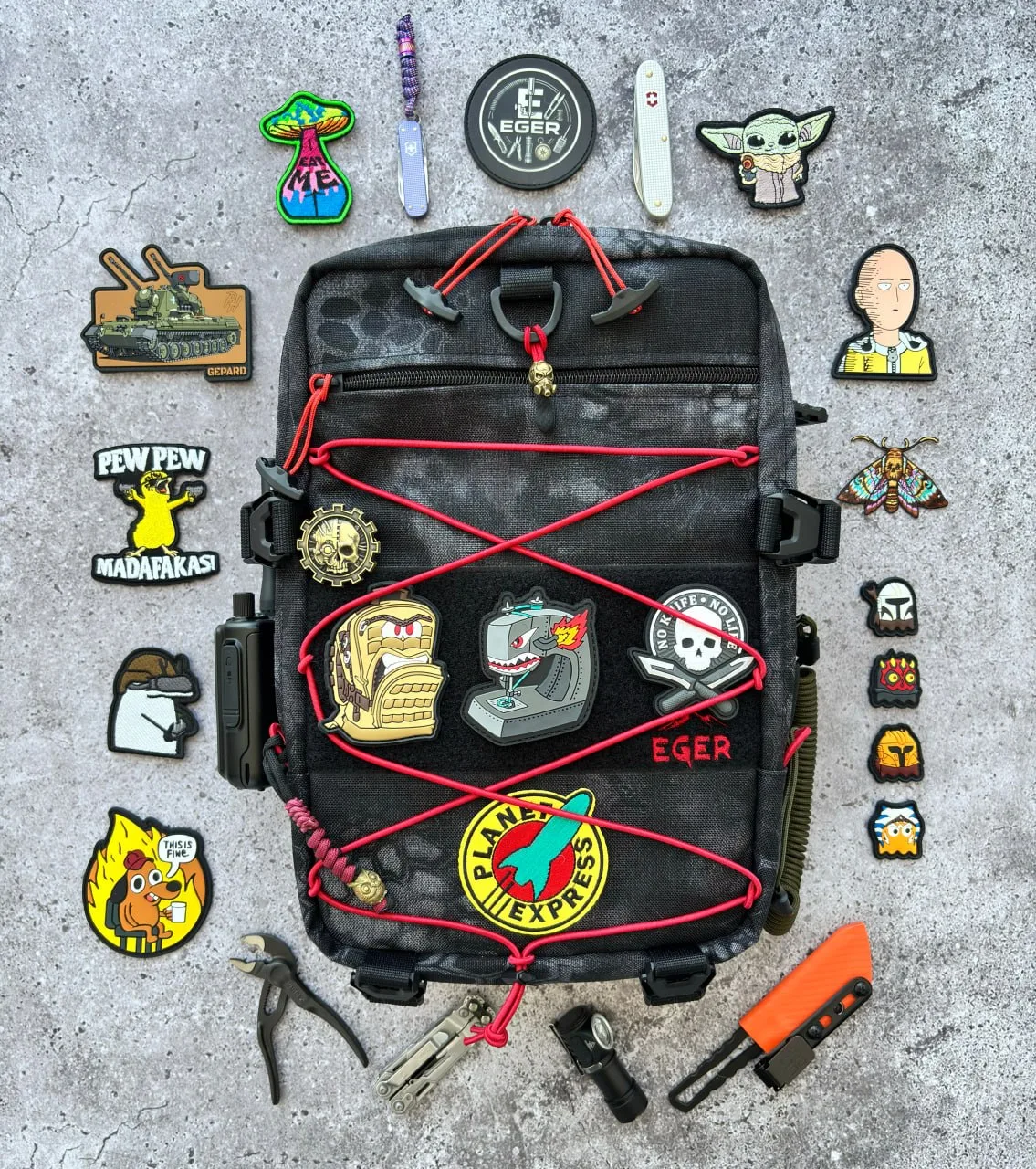Компактна Сумка Слінг-Рюкзак "JACKAL" Cordura 1000D