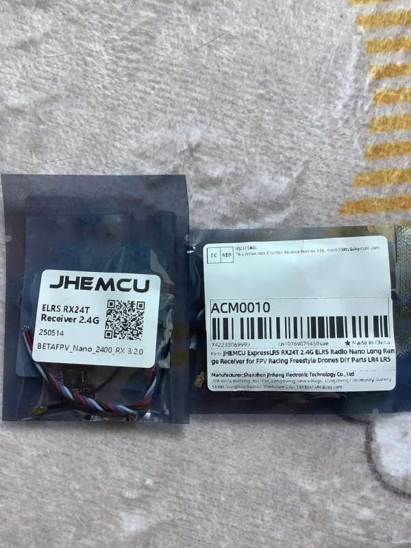 JHEMCU ELRS RX24T Nano 2.4Ghz Radio Receiver