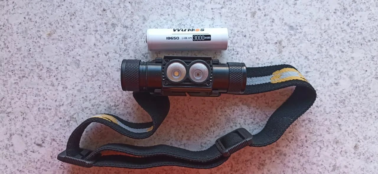 Налобный фонарь Wurkkos H25LR с аккумулятором 18650 3000mAh
