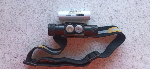 Налобный фонарь Wurkkos H25LR с аккумулятором 18650 3000mAh