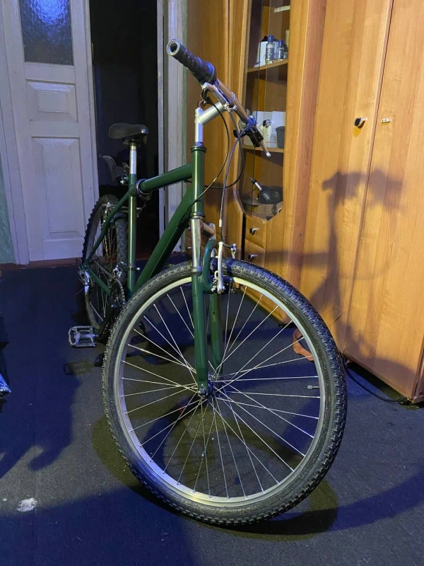 Зеленый велосипед