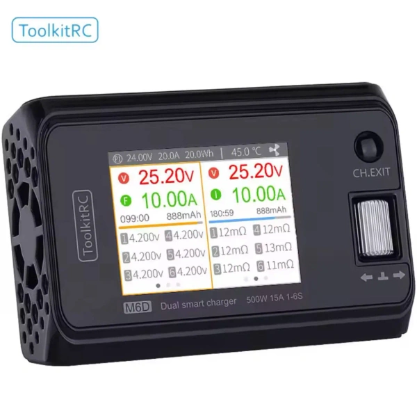 ToolkitRC M6D V3 Dual smart charger 500W 15A 1-6S