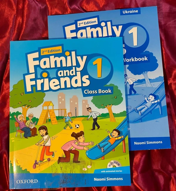 Підручники з англійської мови Family and Friends 1 (Oxford) та Quick Minds 3 (Cambridge)
