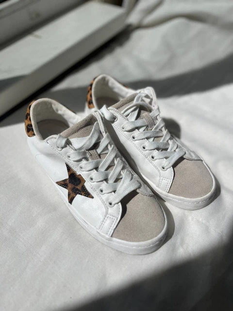 Женские кеды Golden Goose All Leopard Star EU 38