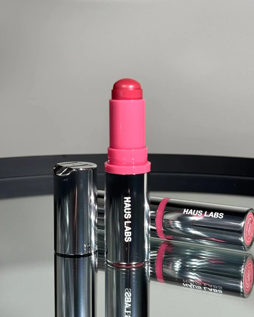 Haus Labs by Lady Gaga Color Fuse Glassy Lip + Cheek Blush Balm Stick, відтінок Glassy Rosette