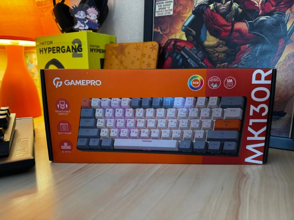 Ігрова механічна клавіатура GamePro MK130R (60%) RGB Outemu Red