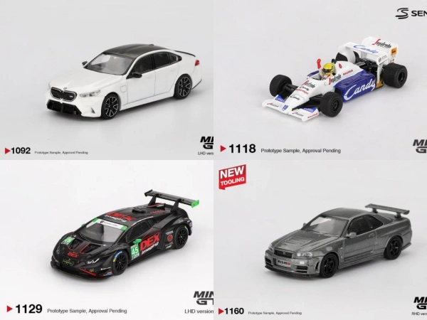 Коллекционные модели Mini GT (BMW, Toleman, Lamborghini, Nissan)