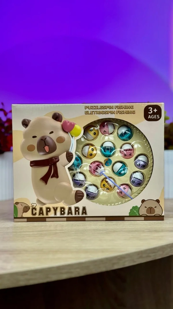 Игрушка для рыбалки "Capybara" с вращающейся платформой и мелодией