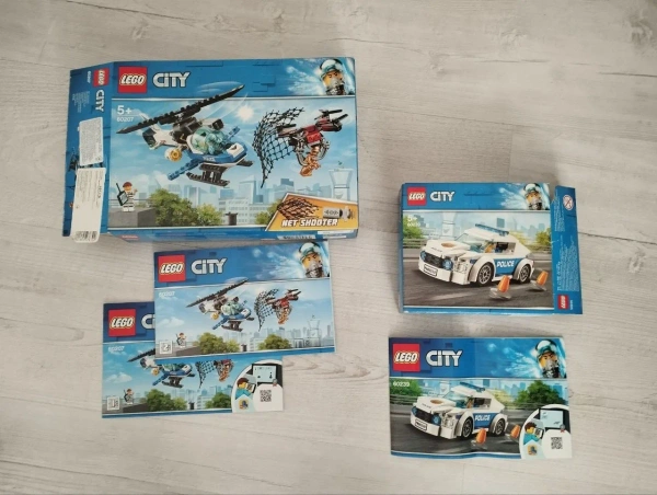 Колекція LEGO City Police: Гелікоптер, поліцейські машини
