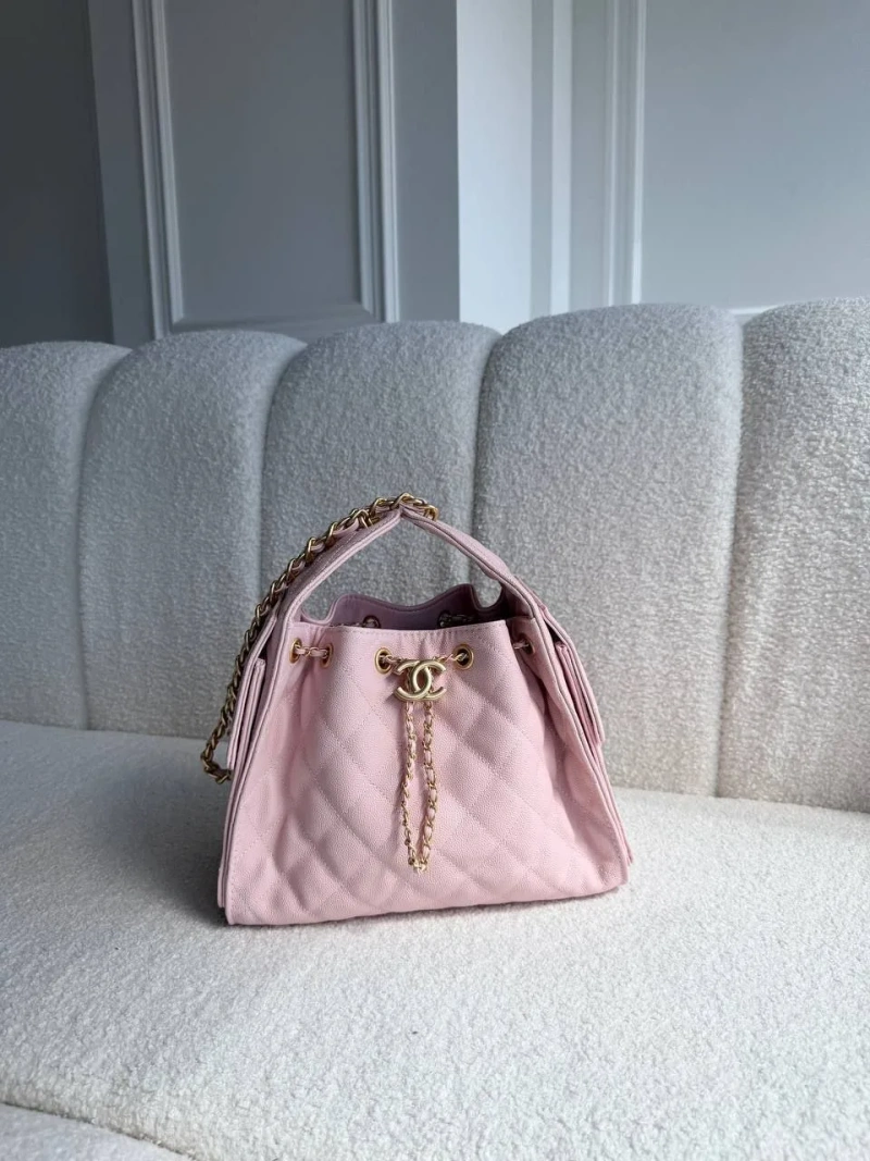 Сумка Chanel розовая стеганая — фото 2