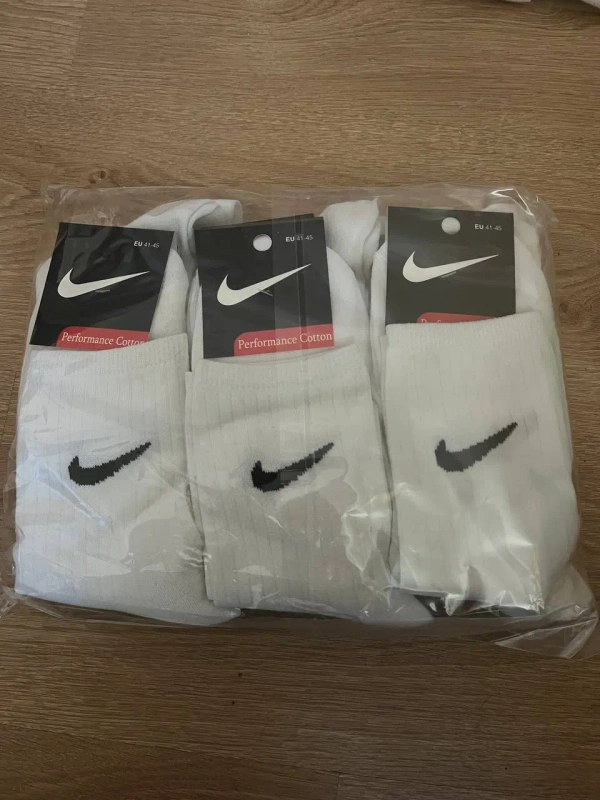 Nike (6 пар) белые, размер 41-45