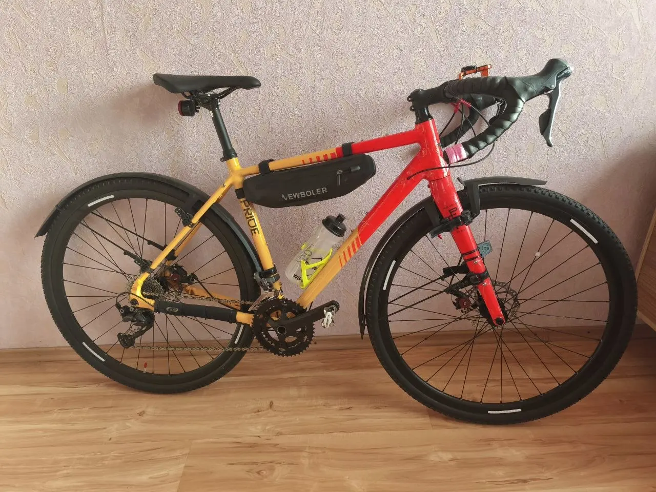 Гравийный велосипед 28" Pride Rocx 8.2 CF рама S 2024 жёлтый