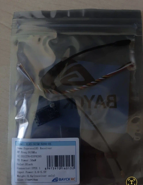 Приймачі Bayck та No name ELRS 915MHz/2.4GHz Nano RX