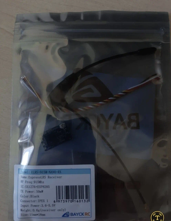 Приймачі Bayck та No name ELRS 915MHz/2.4GHz Nano RX