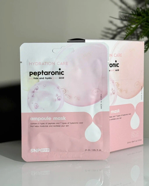 Зволожуюча тканинна маска для обличчя SNP Prep Peptaronic Ampoule Mask (25ml)