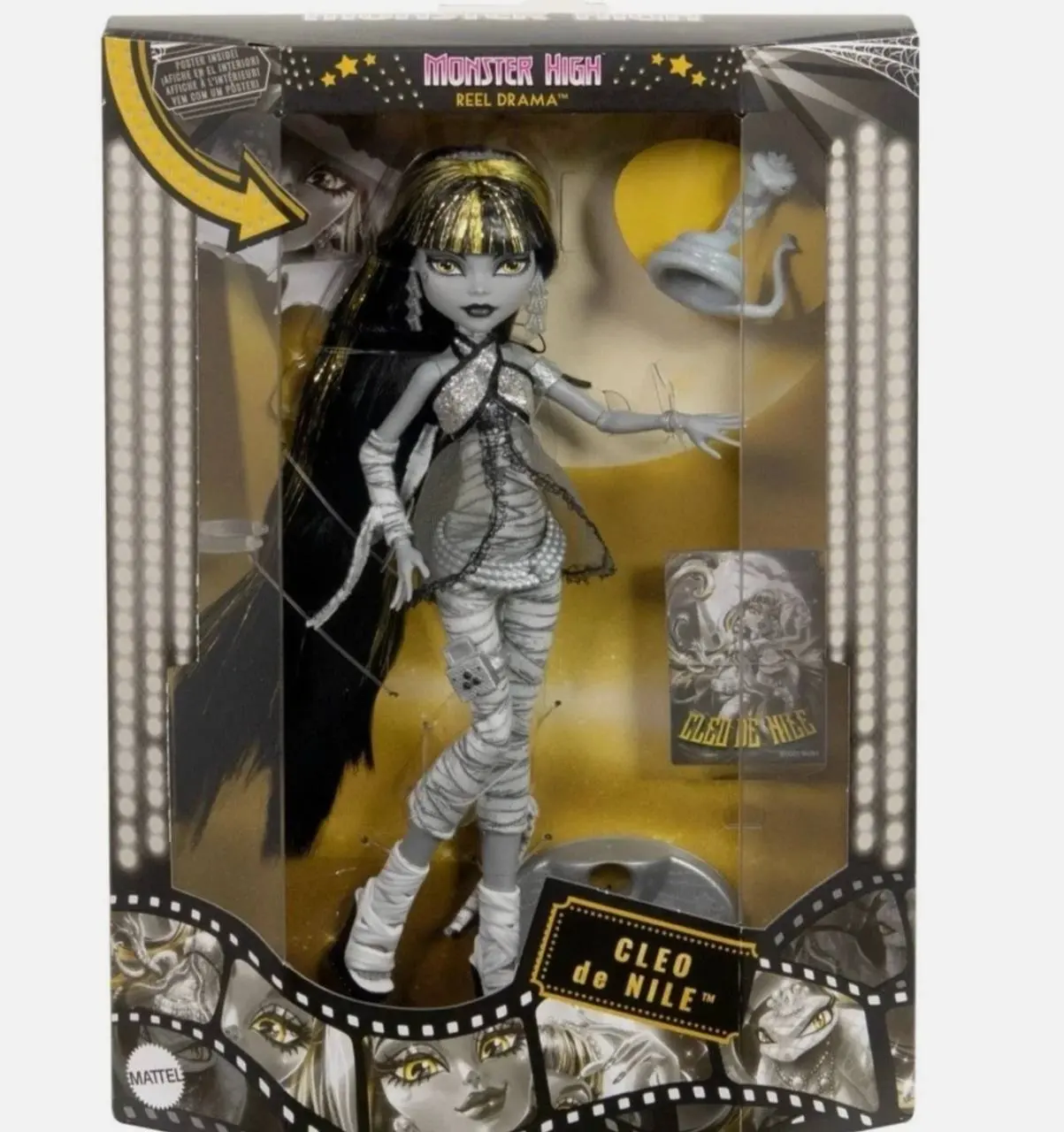Monster High Reel Drama Cleo De Nile Doll